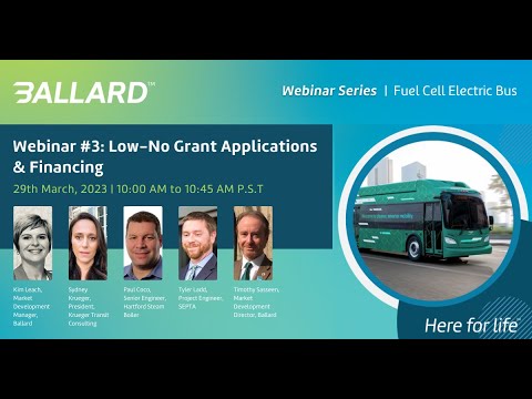 FCEB Series | Webinar 3 : Low-No Grant Applications &amp; Financing