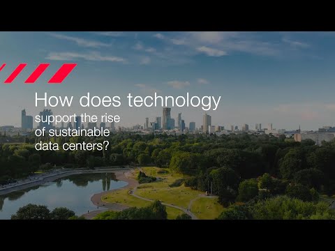 How does technology support the rise of sustainable data centers?