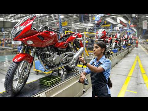 Bajaj Motorcycles Factory 2024: Manufacturing Indian Bike BAJAJ – Production &amp; Assembly line