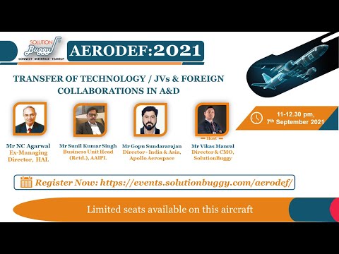 Webinar on &quot;Transfer of Technology / JVs &amp; Foreign Collaborations in A&amp;D&quot;