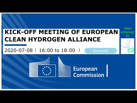 20200708 Historic day: Kick-off of European Clean Hydrogen Alliance (enhanced video)