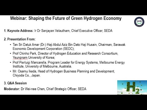 Webinar on Shaping the Future of Green Hydrogen Economy