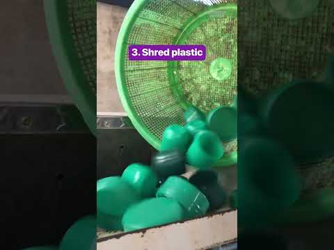 Here&#039;s how 700 pounds of #plastic waste is recycled and transformed into #ecofriendly tiles.